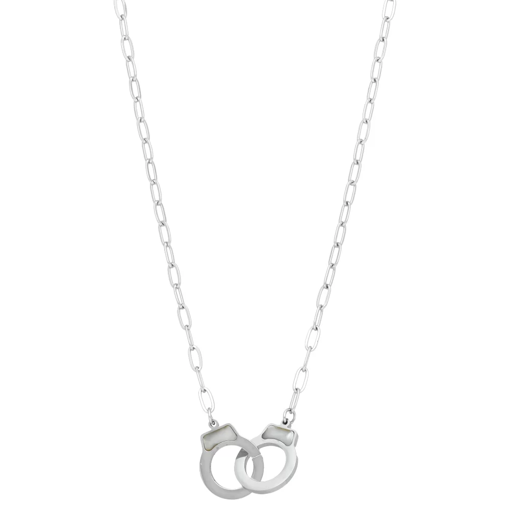 Steel necklace woman LZ100 1 - Harmonie idees cadeaux